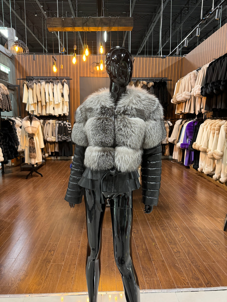 SILVER FOX FUR JACKET